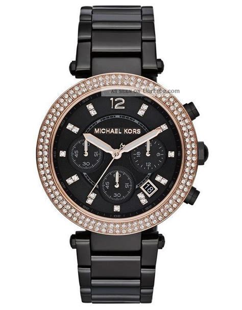 schwarze uhren michael kors|Schwarze Uhren .